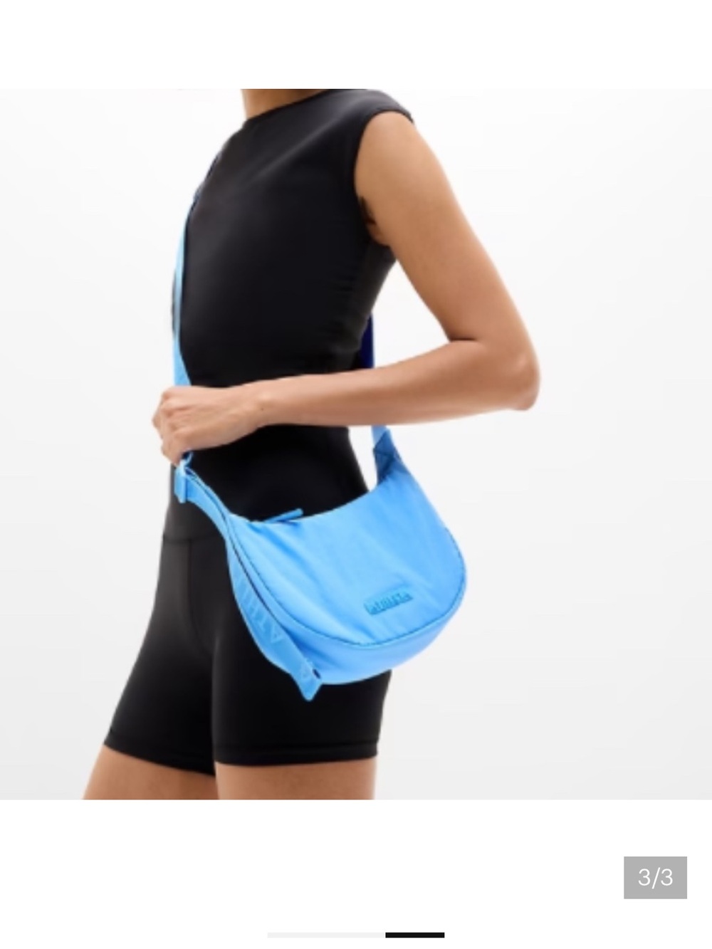 Athleta MINI Blue All About Crossbody Hobo Bag